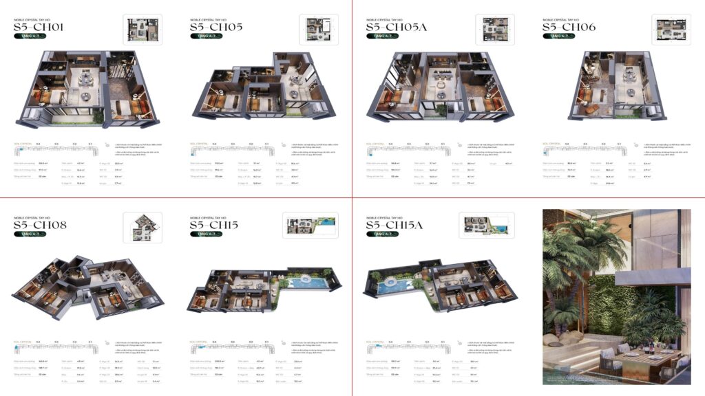 Thiết kế căn hộ Noble Crystal Tay Ho