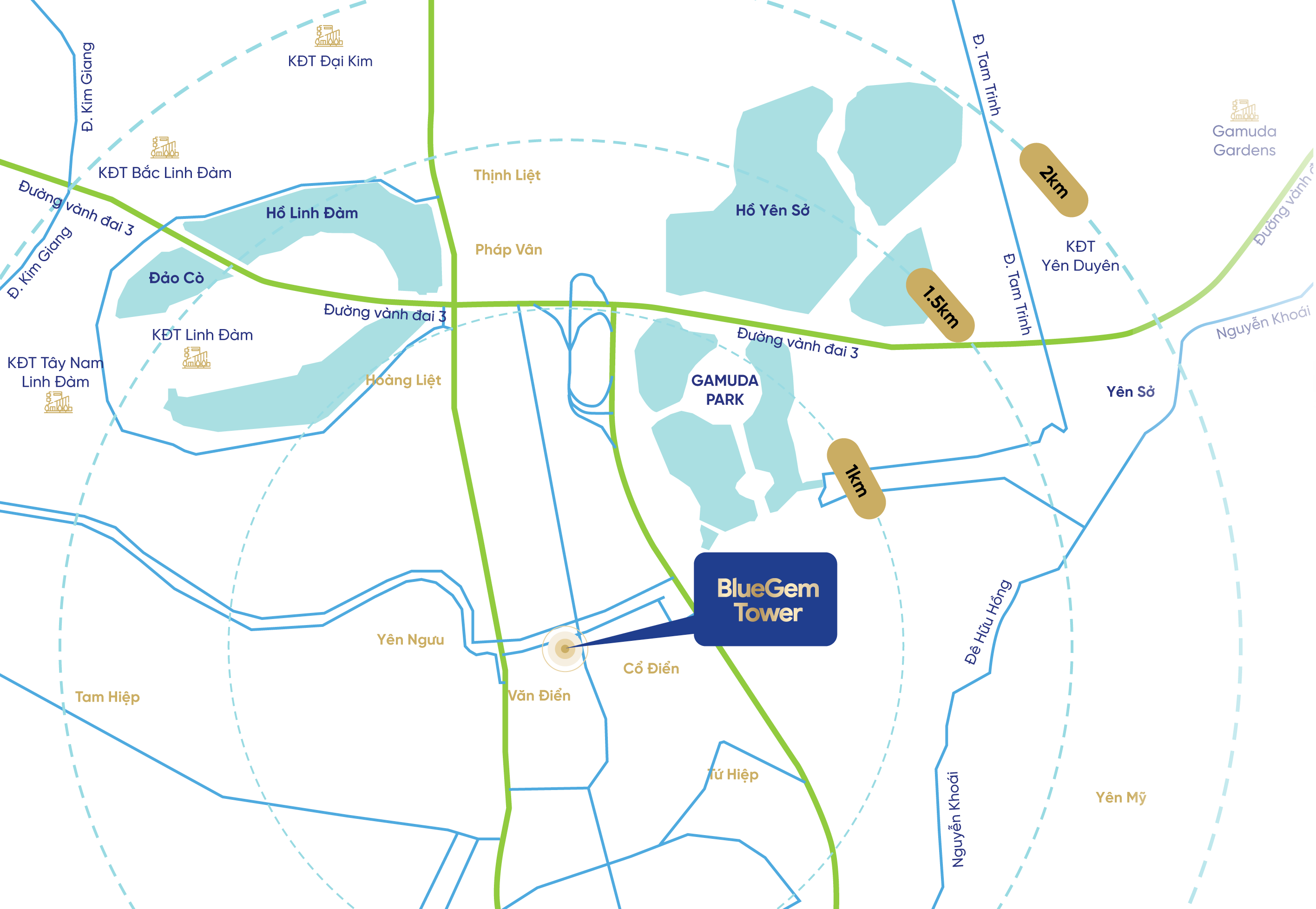 Vị trí dự án BluGem Tower